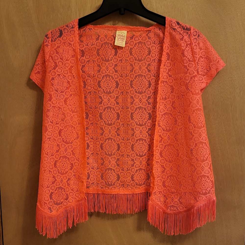 Faded glory Neon Pink throwover
